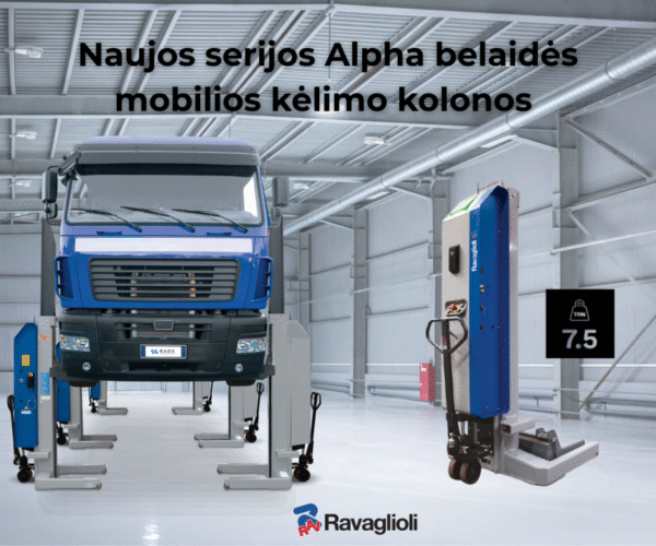 Ravaglioli Alpha – naujieji belaidžiai mobilūs koloniniai keltuvai